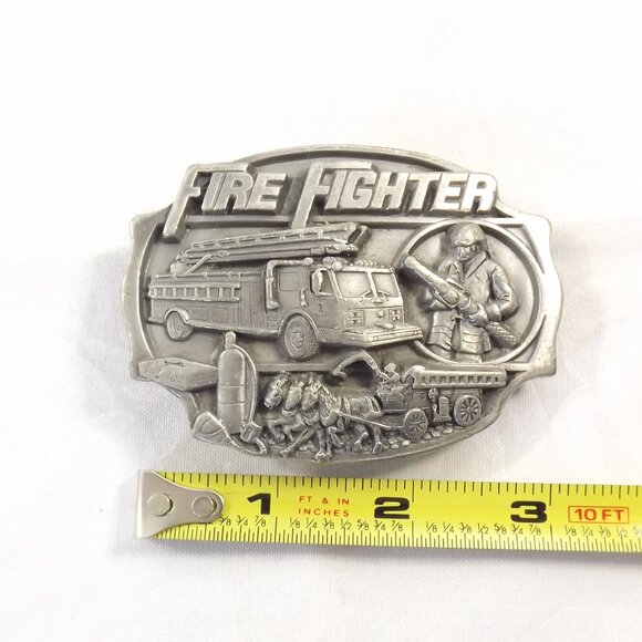 Vintage Fire Fighter Belt Buckle, 1989 - Picture 4 of 10